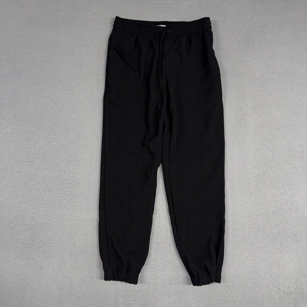 Express Pants Womens XS Black Joggers Mid Rise Ankle Drawstring Elastic Waist